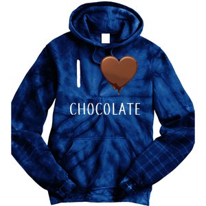 I Love Chocolate Tie Dye Hoodie