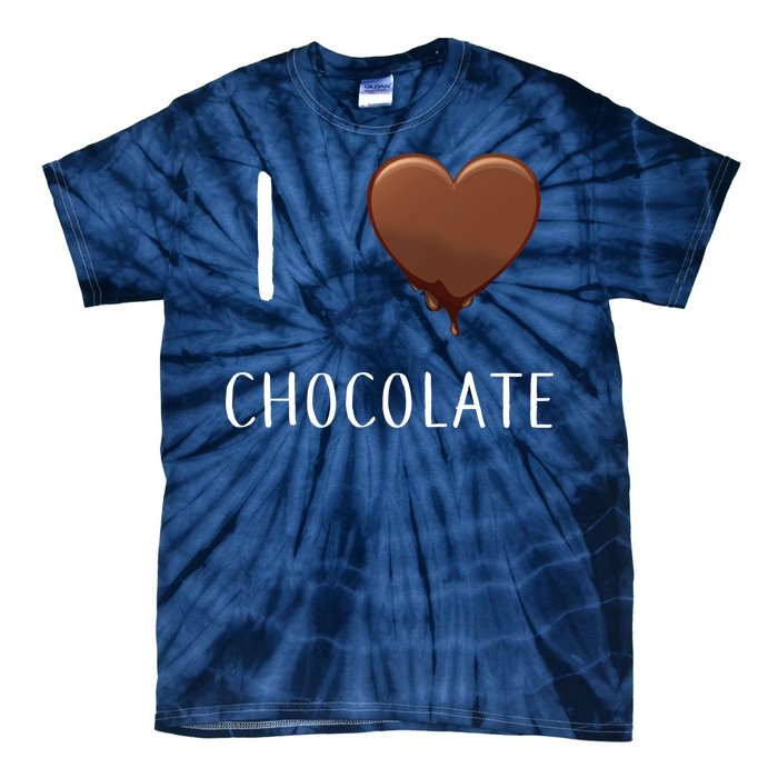 I Love Chocolate Tie-Dye T-Shirt