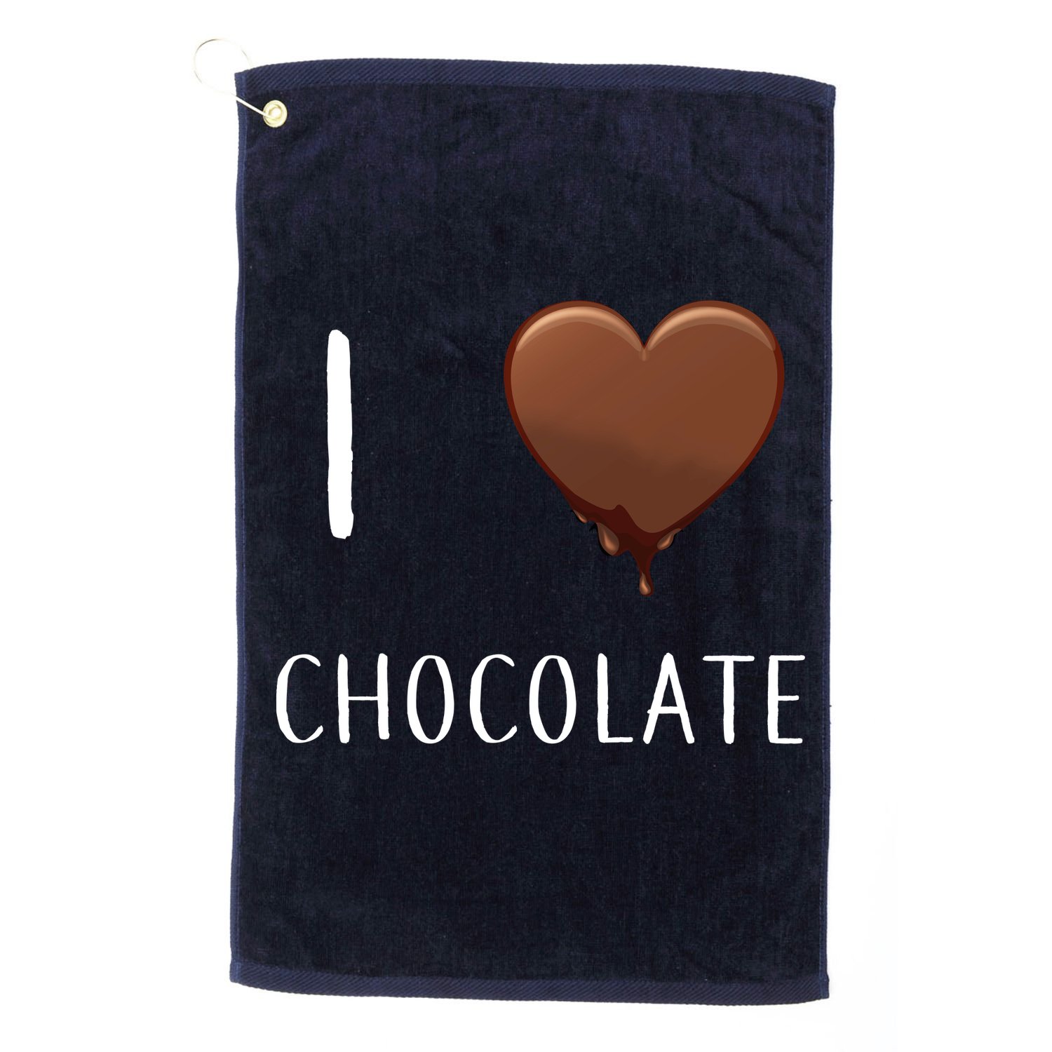 I Love Chocolate Golf Towel