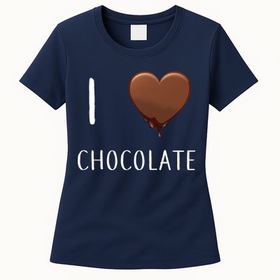 I Love Chocolate Womens T-Shirt