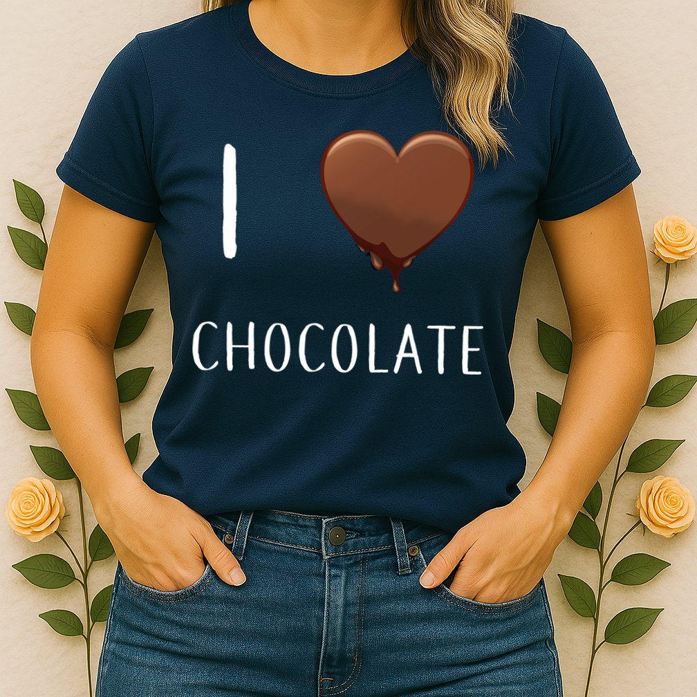 I Love Chocolate Womens T-Shirt