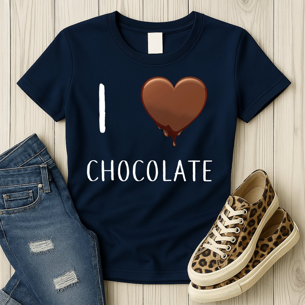 I Love Chocolate Womens T-Shirt