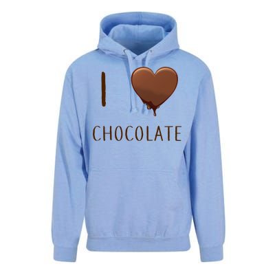 I Love Chocolate Unisex Surf Hoodie