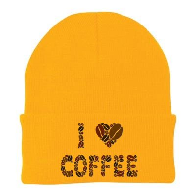 I Love Coffee Knit Cap Winter Beanie