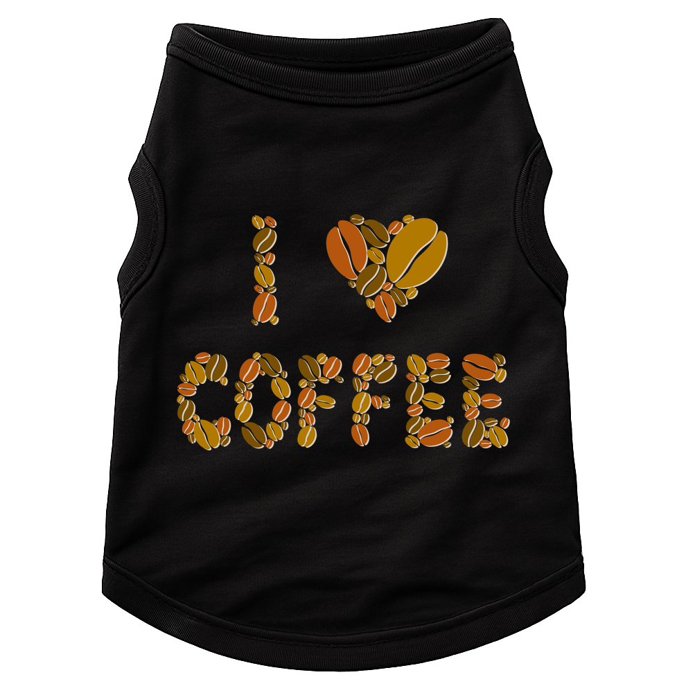 I Love Coffee Doggie Tank