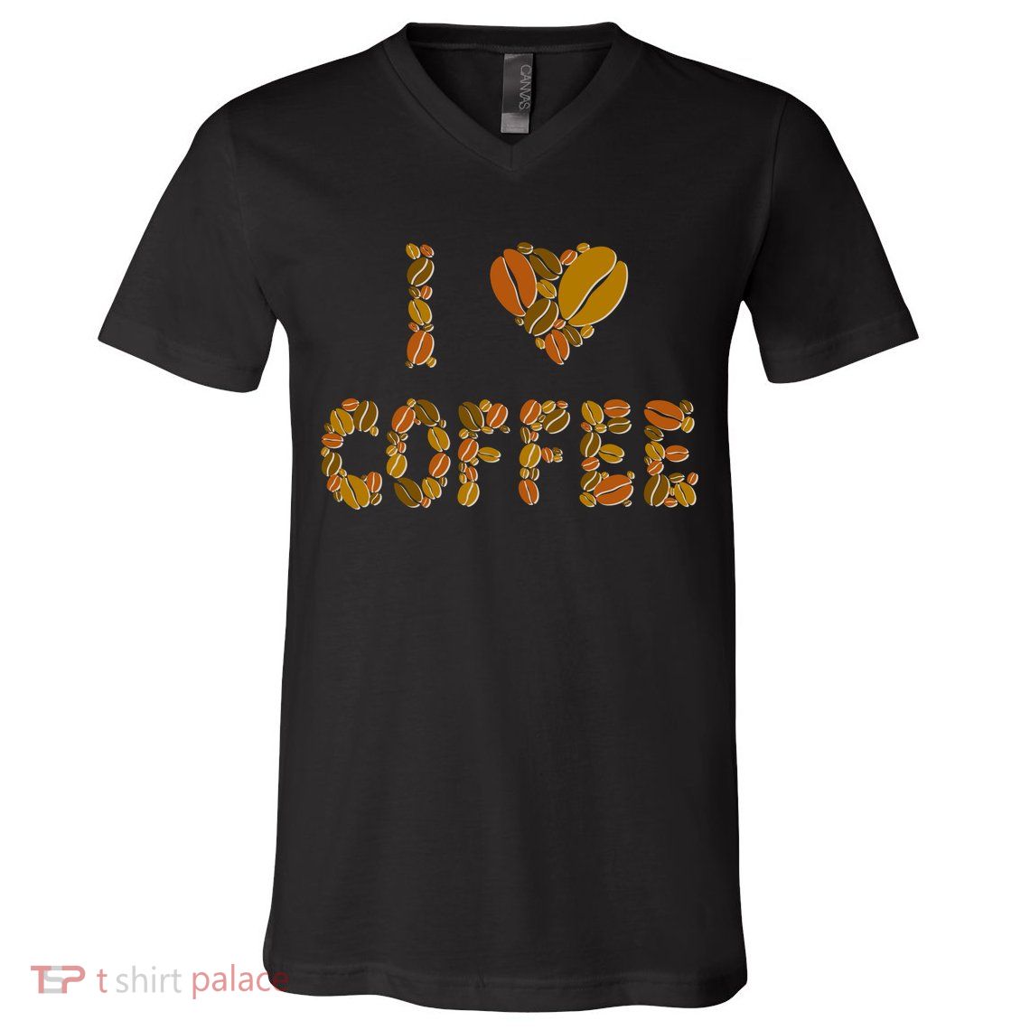 I Love Coffee V-Neck T-Shirt