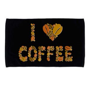 I Love Coffee Microfiber Hand Towel