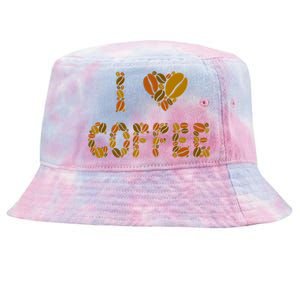 I Love Coffee Tie-Dyed Bucket Hat