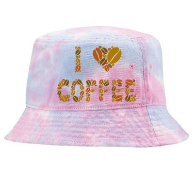 I Love Coffee Tie-Dyed Bucket Hat