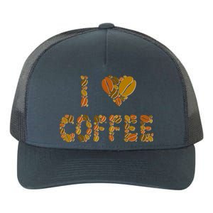 I Love Coffee Yupoong Adult 5-Panel Trucker Hat