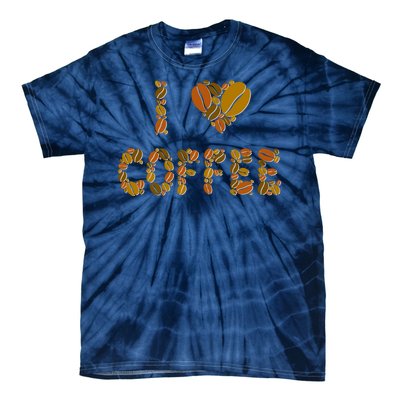 I Love Coffee Tie-Dye T-Shirt