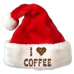 I Love Coffee Premium Christmas Santa Hat