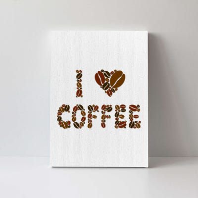 I Love Coffee Canvas