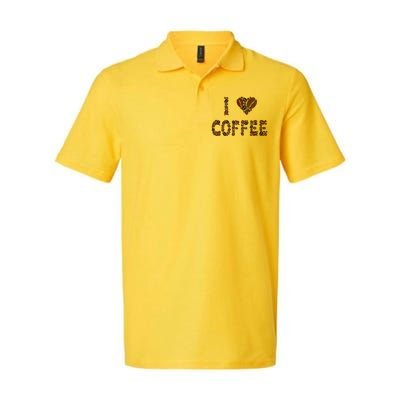 I Love Coffee Softstyle Adult Sport Polo