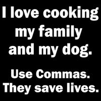 I Love Cooking My Family Commas Save Lives Impact Tech Backpack