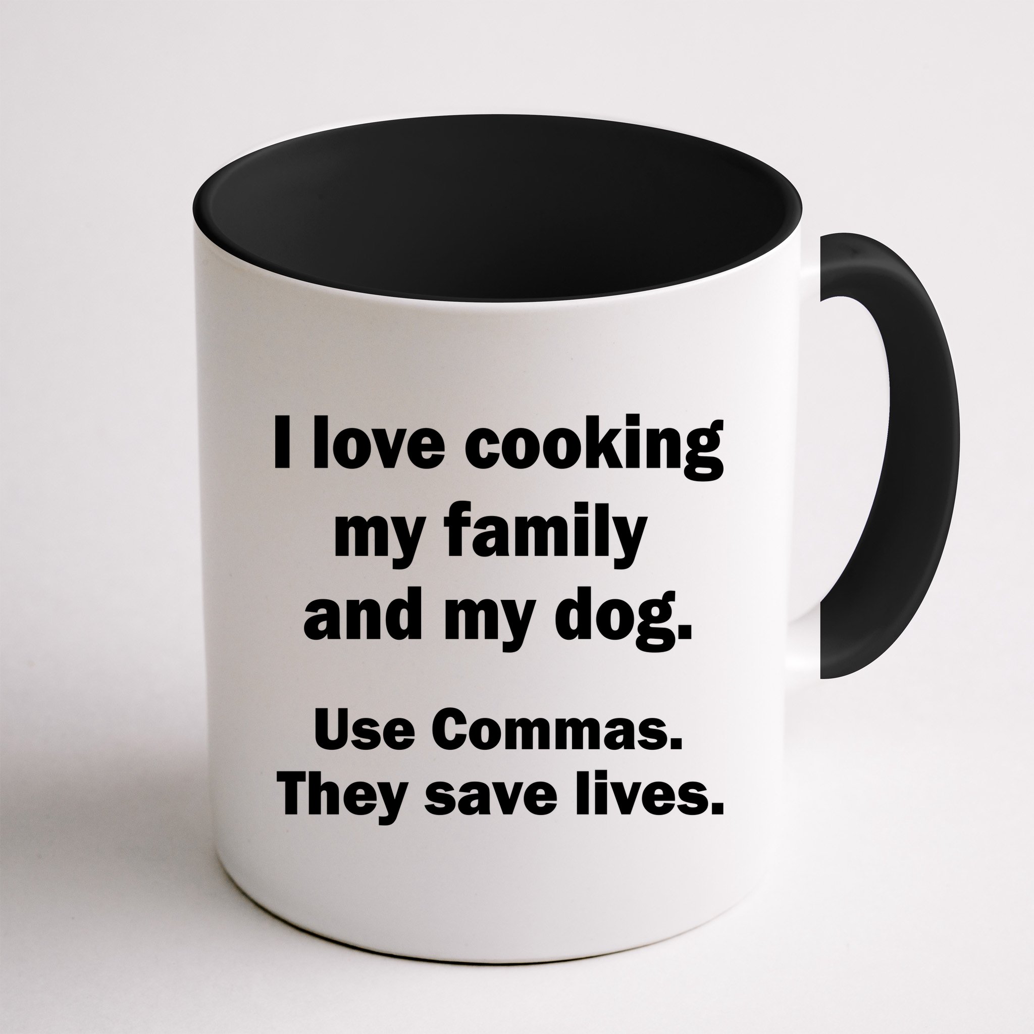 I Love Cooking My Family Commas Save Lives Mug