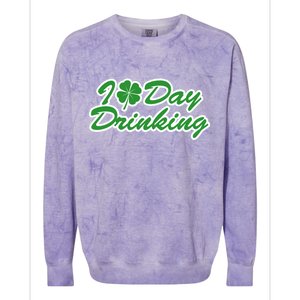 I Love Day Drinking Colorblast Crewneck Sweatshirt