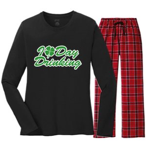 I Love Day Drinking Women's Long Sleeve Flannel Pajama Set 