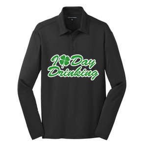 I Love Day Drinking Silk Touch Performance Long Sleeve Polo