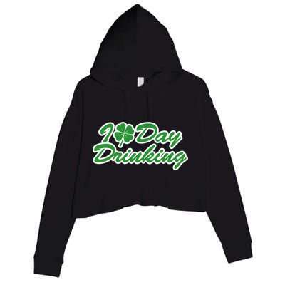 I Love Day Drinking Crop Fleece Hoodie