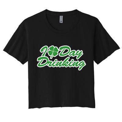 I Love Day Drinking Women's Crop Top Tee