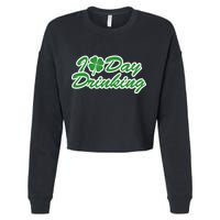 I Love Day Drinking Cropped Pullover Crew