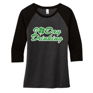 I Love Day Drinking Women's Tri-Blend 3/4-Sleeve Raglan Shirt