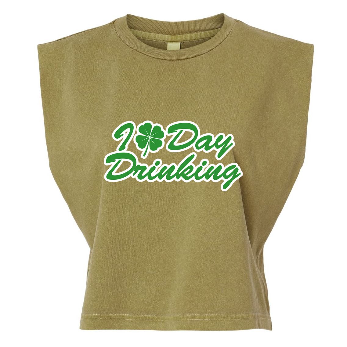 I Love Day Drinking Garment-Dyed Women's Muscle Tee