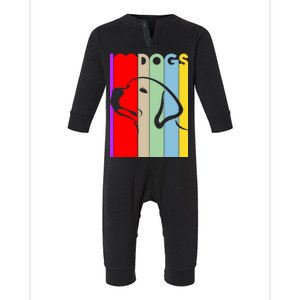 I Love Dogs Cute Dog Lovers Infant Fleece One Piece