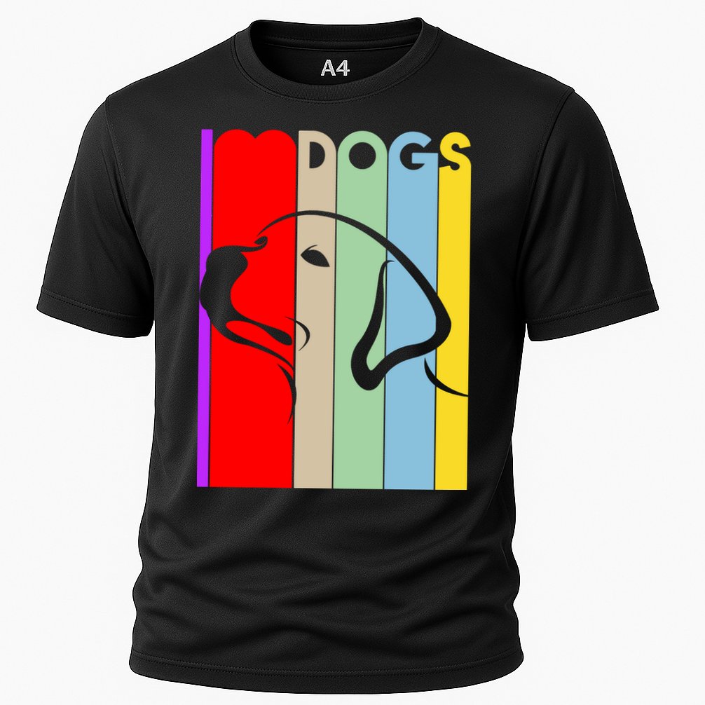 I Love Dogs Cute Dog Lovers Cooling Performance Crew T-Shirt