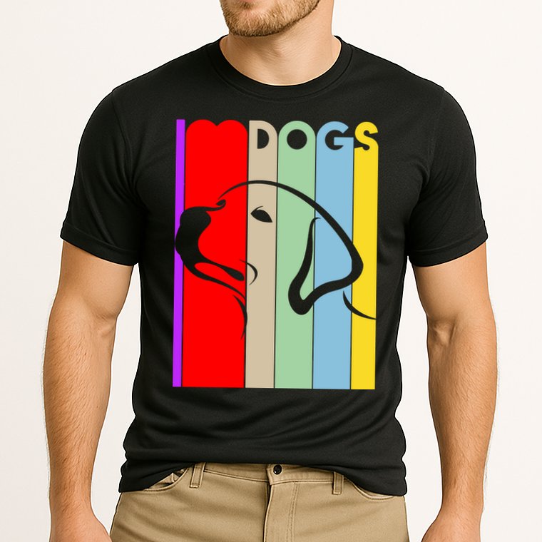 I Love Dogs Cute Dog Lovers Cooling Performance Crew T-Shirt