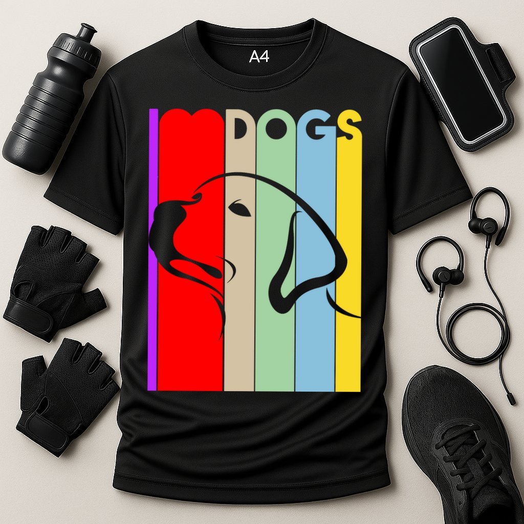 I Love Dogs Cute Dog Lovers Cooling Performance Crew T-Shirt