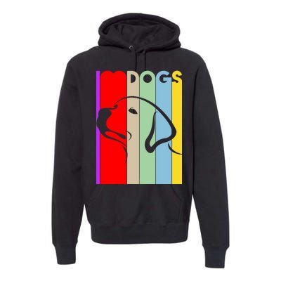 I Love Dogs Cute Dog Lovers Premium Hoodie