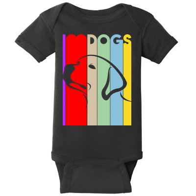 I Love Dogs Cute Dog Lovers Baby Bodysuit
