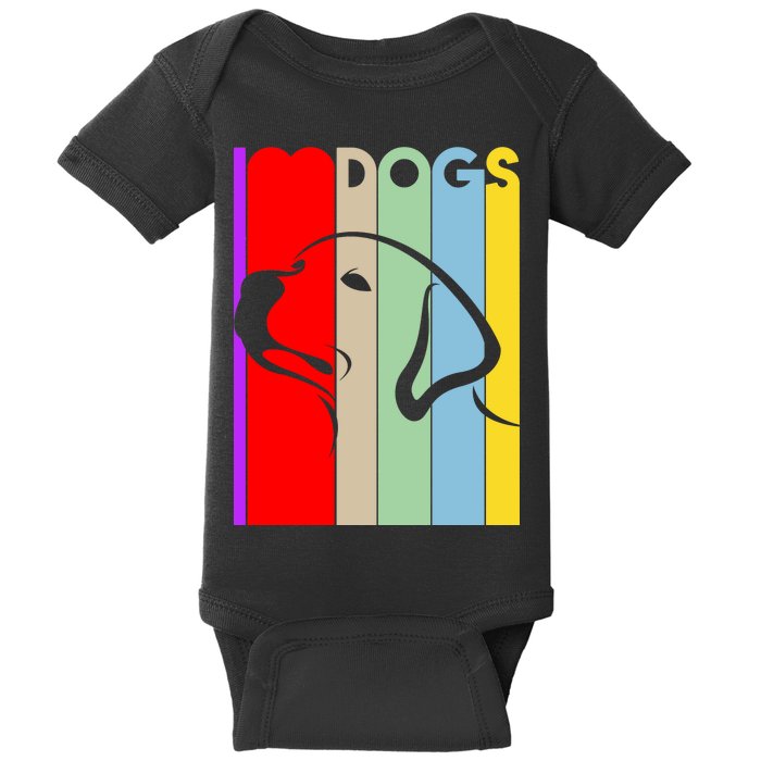 I Love Dogs Cute Dog Lovers Baby Bodysuit