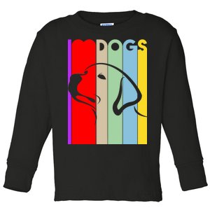 I Love Dogs Cute Dog Lovers Toddler Long Sleeve Shirt