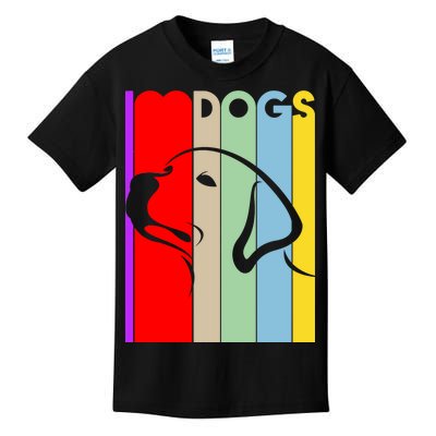 I Love Dogs Cute Dog Lovers Kids T-Shirt