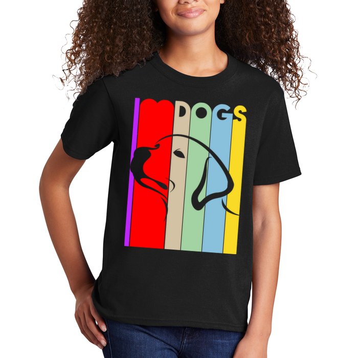 I Love Dogs Cute Dog Lovers Kids T-Shirt