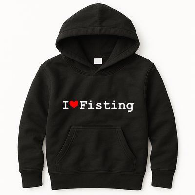 I Love Fisting Kids Hoodie