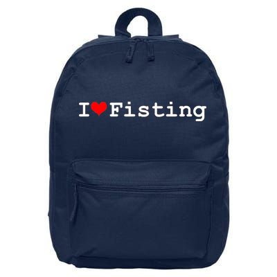 I Love Fisting 16 in Basic Backpack