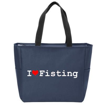 I Love Fisting Zip Tote Bag