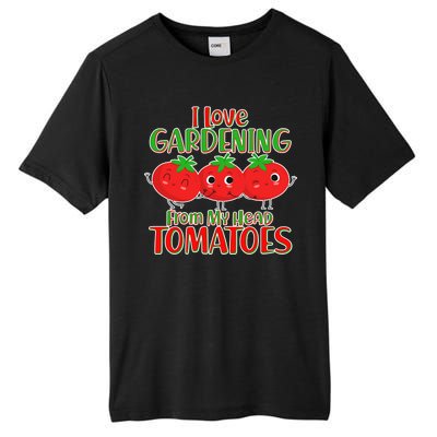 I Love Gardening From My Head Tomatoes Tall Fusion ChromaSoft Performance T-Shirt