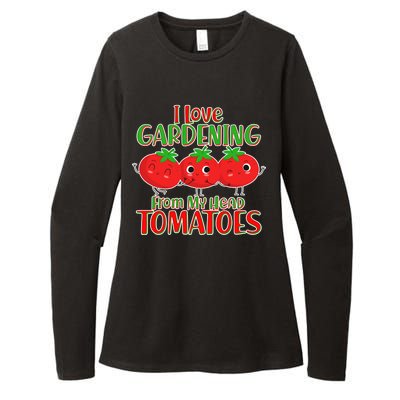 I Love Gardening From My Head Tomatoes Womens CVC Long Sleeve Shirt