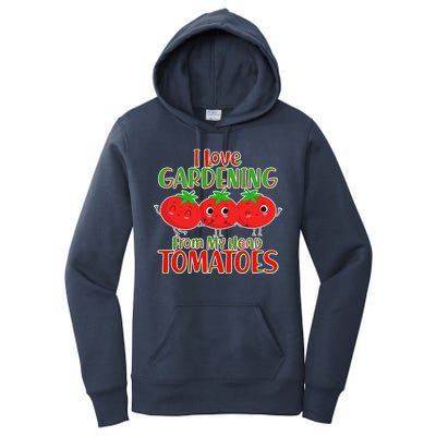 I Love Gardening From My Head Tomatoes Women's Pullover Hoodie