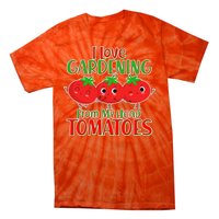 I Love Gardening From My Head Tomatoes Tie-Dye T-Shirt