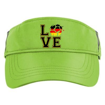 I Love Germany Futbol Soccer Adult Drive Performance Visor