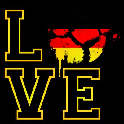 I Love Germany Futbol Soccer T-Shirt