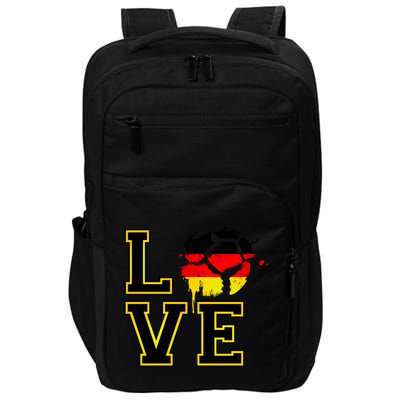 I Love Germany Futbol Soccer Impact Tech Backpack