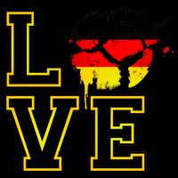 I Love Germany Futbol Soccer Polo