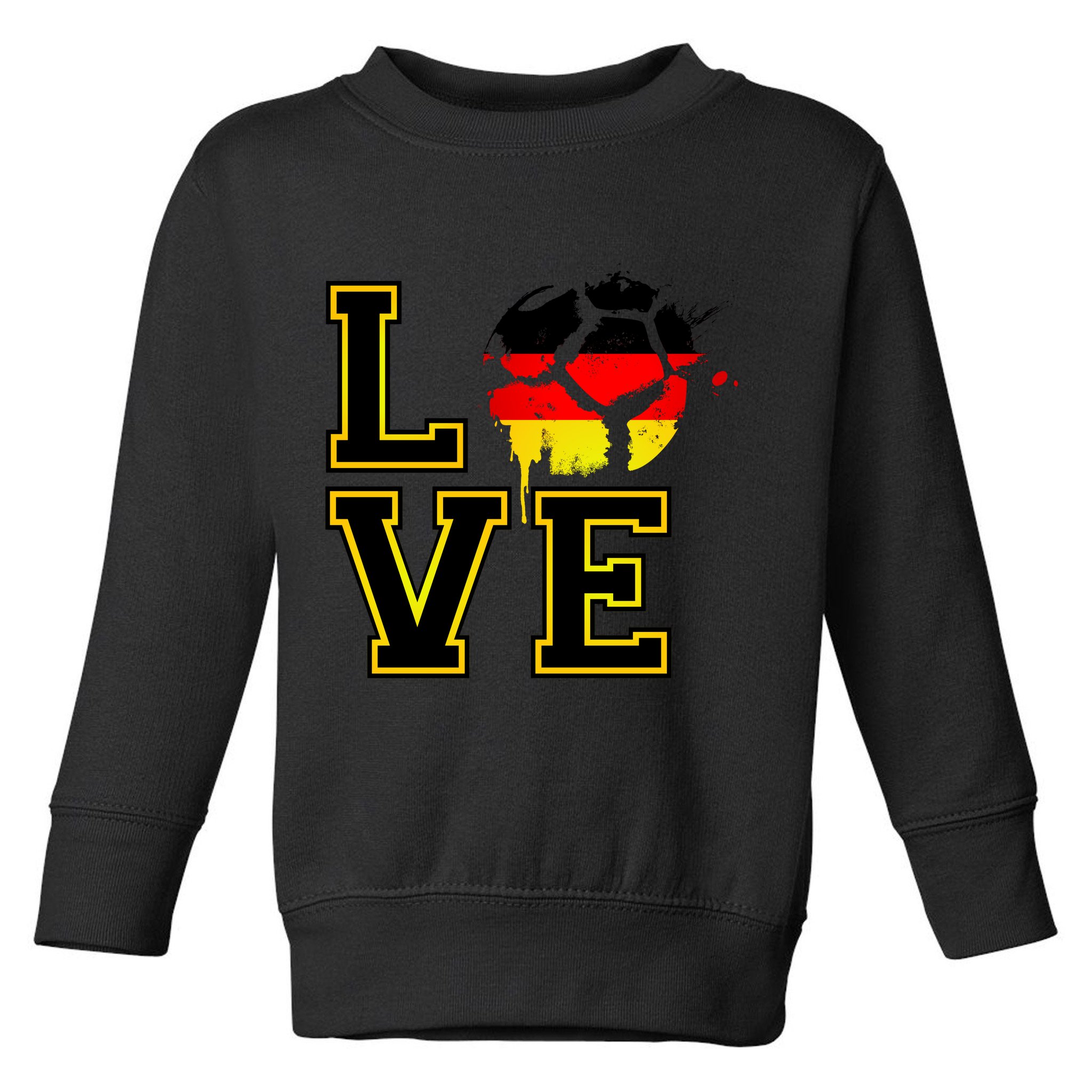I Love Germany Futbol Soccer Toddler Sweatshirt